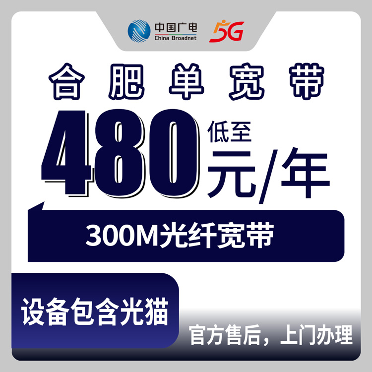 2026年10月上旬安徽合肥肥西县广电单宽带480元包年300M，办理前这些事得先搞清楚