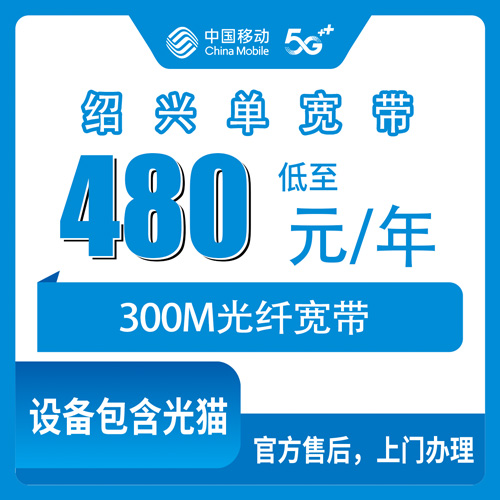 2026年10月下旬浙江省绍兴嵊州市移动单宽带480包年300M，嵊州本地装宽带这点事聊聊