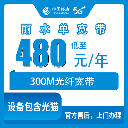2026年10月下旬浙江省丽水缙云县移动单宽带480包年300M怎么装？本地师傅上门，乡镇街道都覆盖