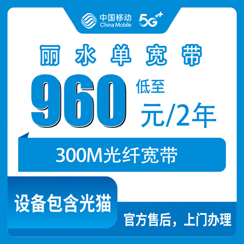 2026年10月下旬浙江丽水遂昌县移动单宽带300M两年960元，山区自建房装宽带踩坑记录