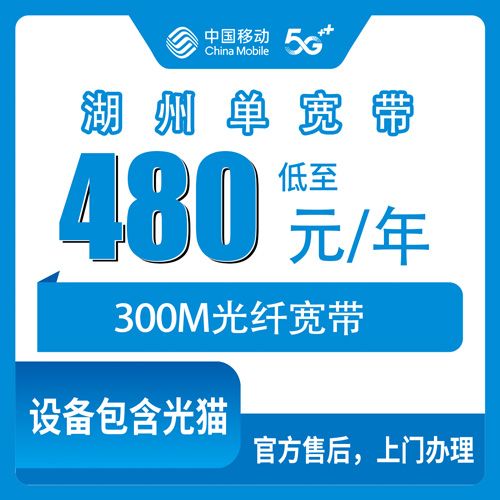 2026年10月下旬浙江省湖州长兴县装移动单宽带480包年300M，我跑完整个流程的真实记录